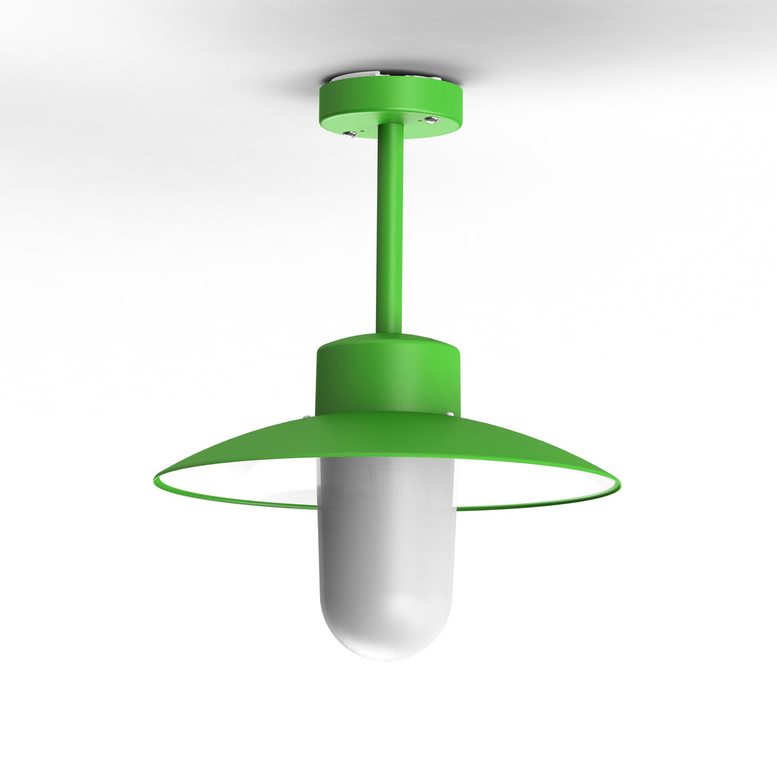 Plafonnier Belcour N°2 opale Vert jaune 015 106004015