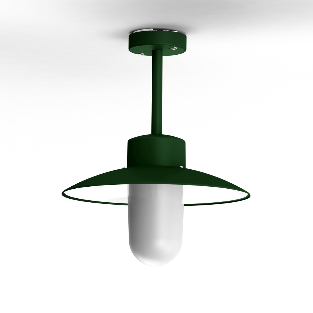 Plafonnier Belcour N°2 opale Vert Anglais 019 106004019