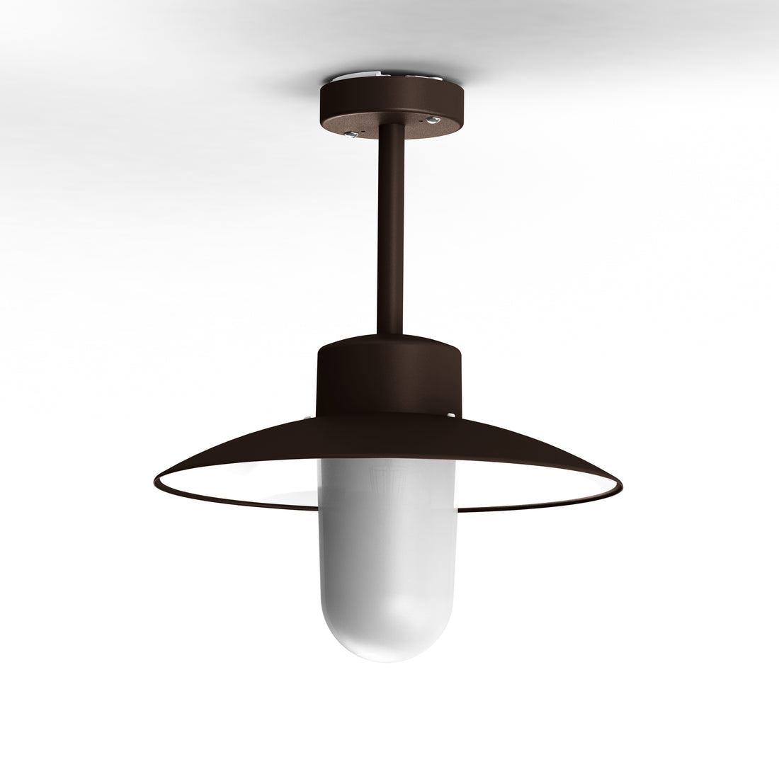 Plafonnier Belcour N°2 opale Rouille 046 106004046