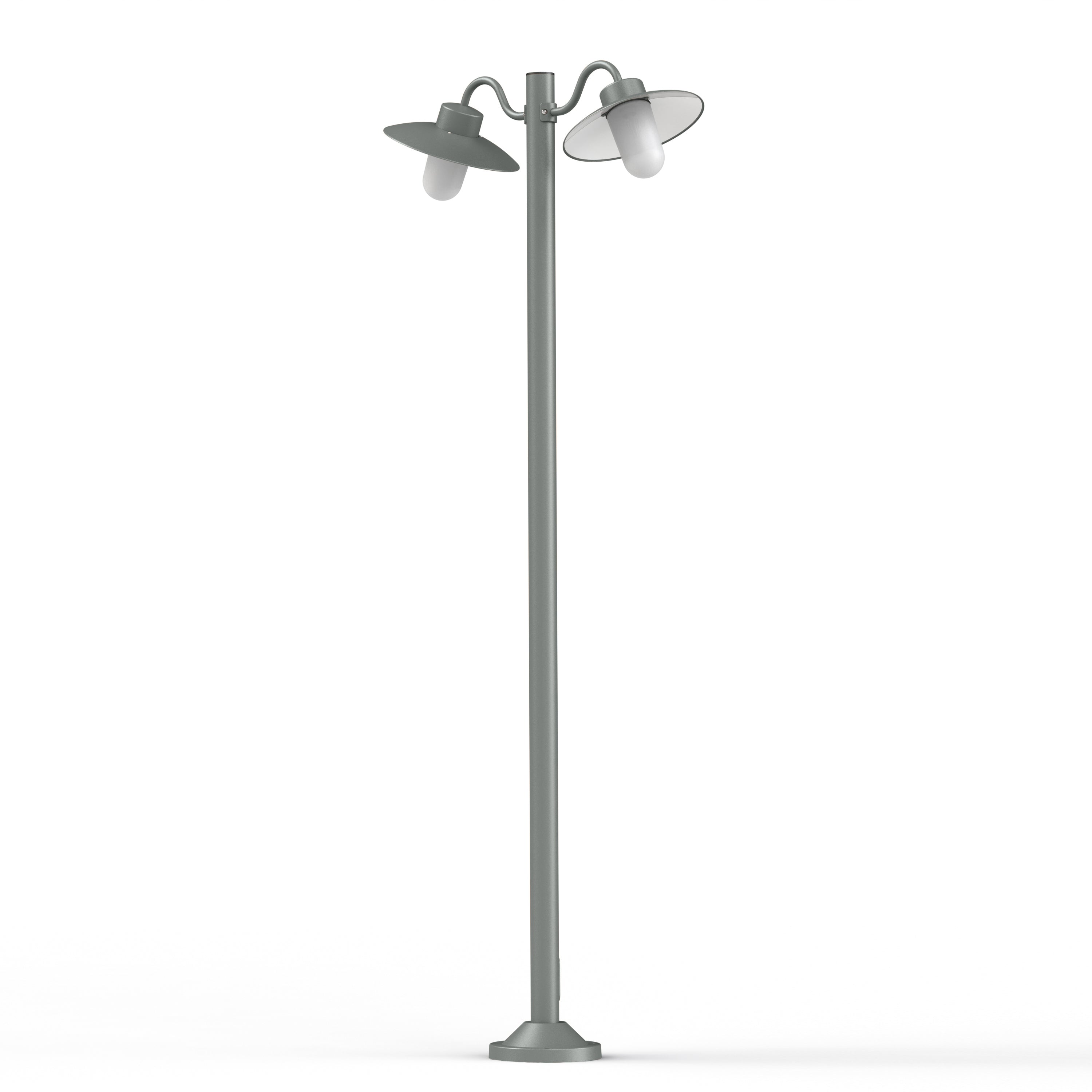 Lampadaire Belcour N°5 opale Gris métal 023 106010023