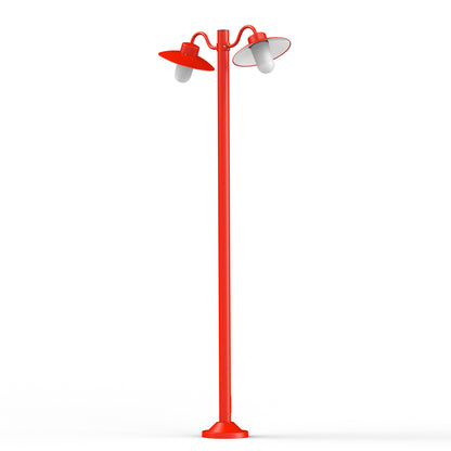 Lampadaire Belcour N°5 opale Rouge signalisation 056 106010056