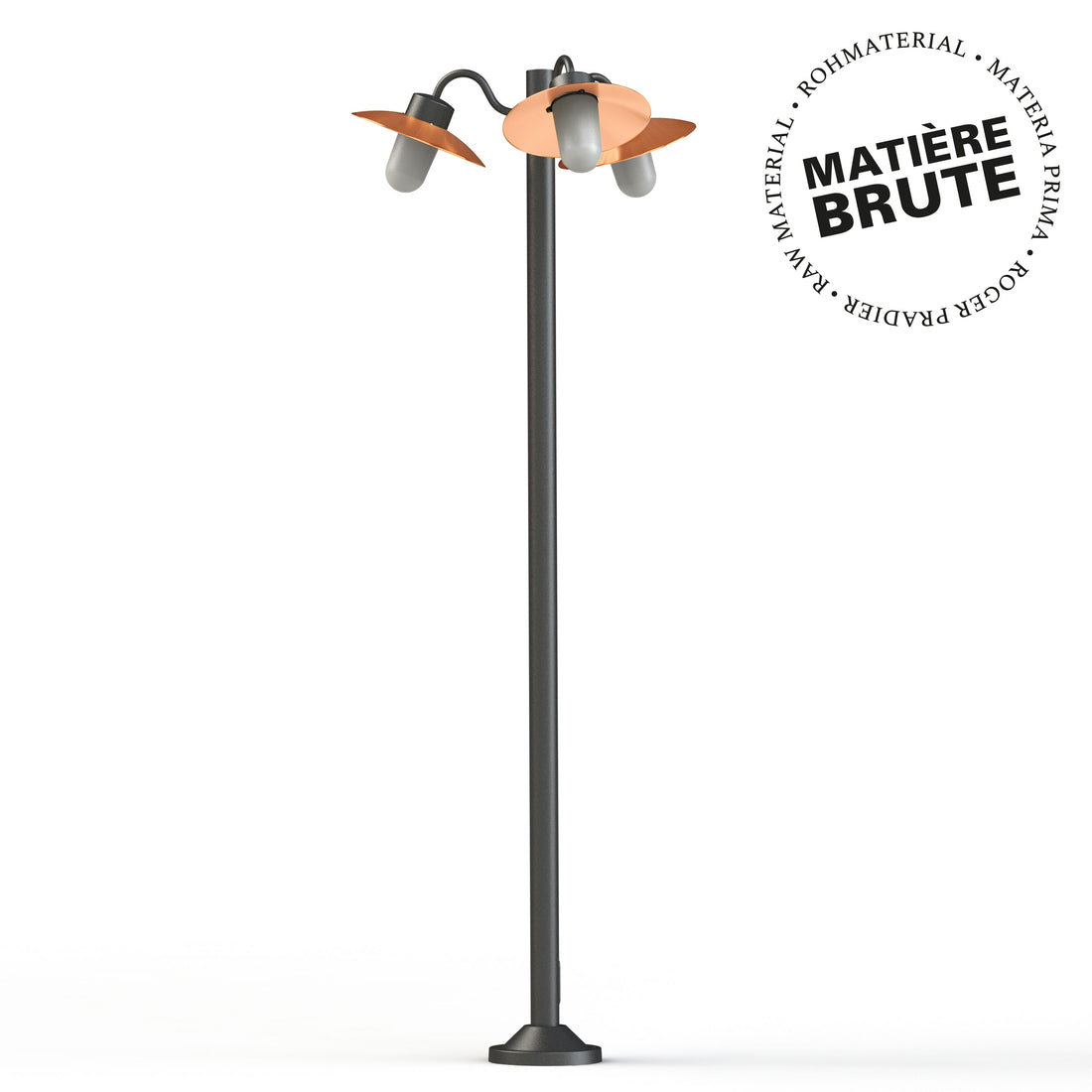 Lampadaire Belcour N°6 opale Cuivre brut 082 106012082