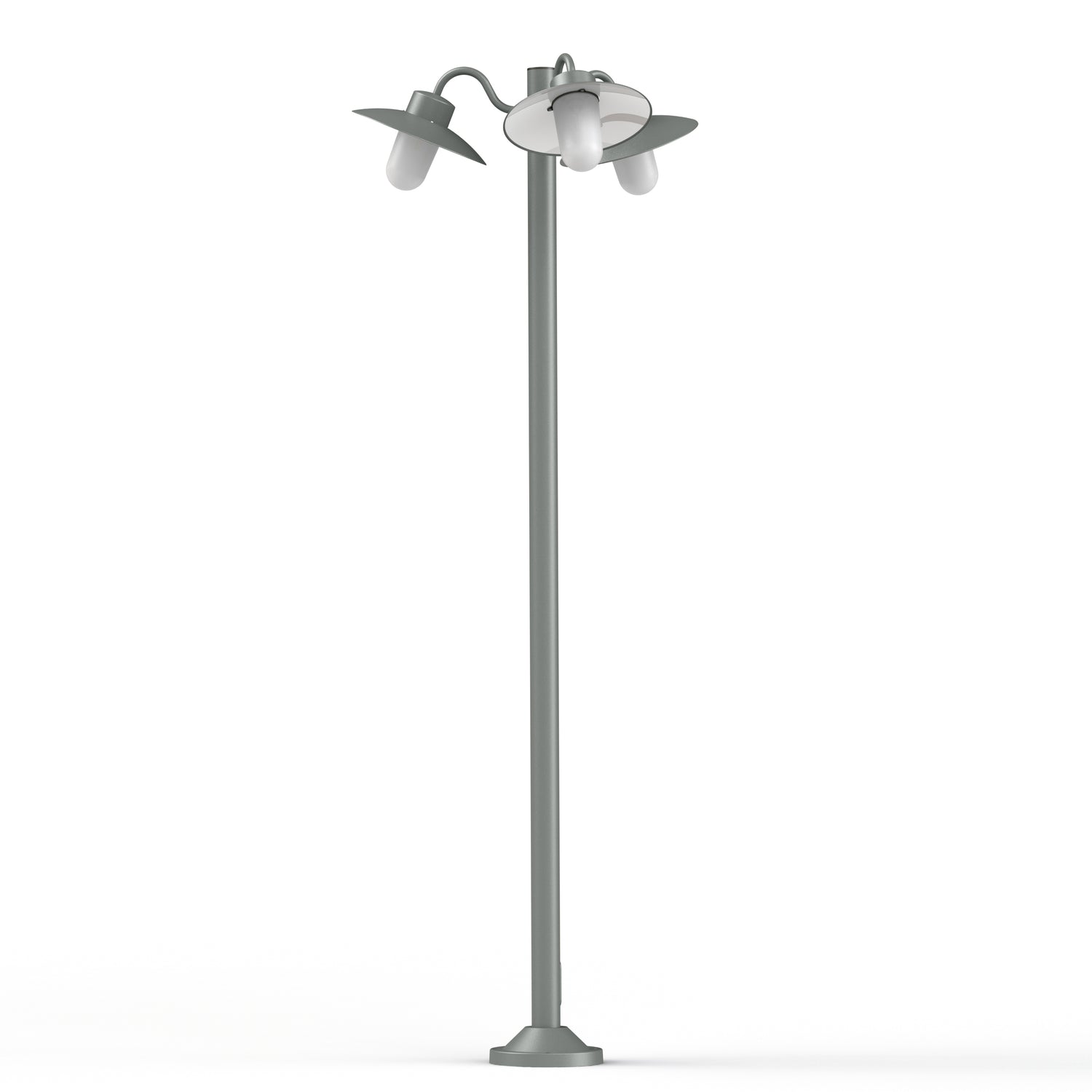 Lampadaire Belcour N°6 opale Gris métal 023 106012023