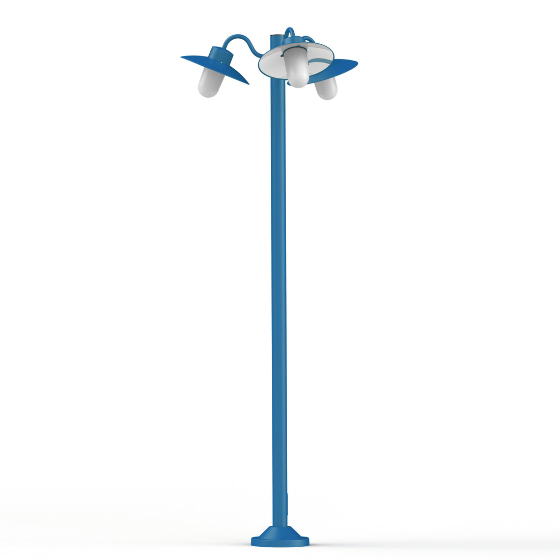 Lampadaire Belcour N°6 opale Bleu Azur mat 134 106012134