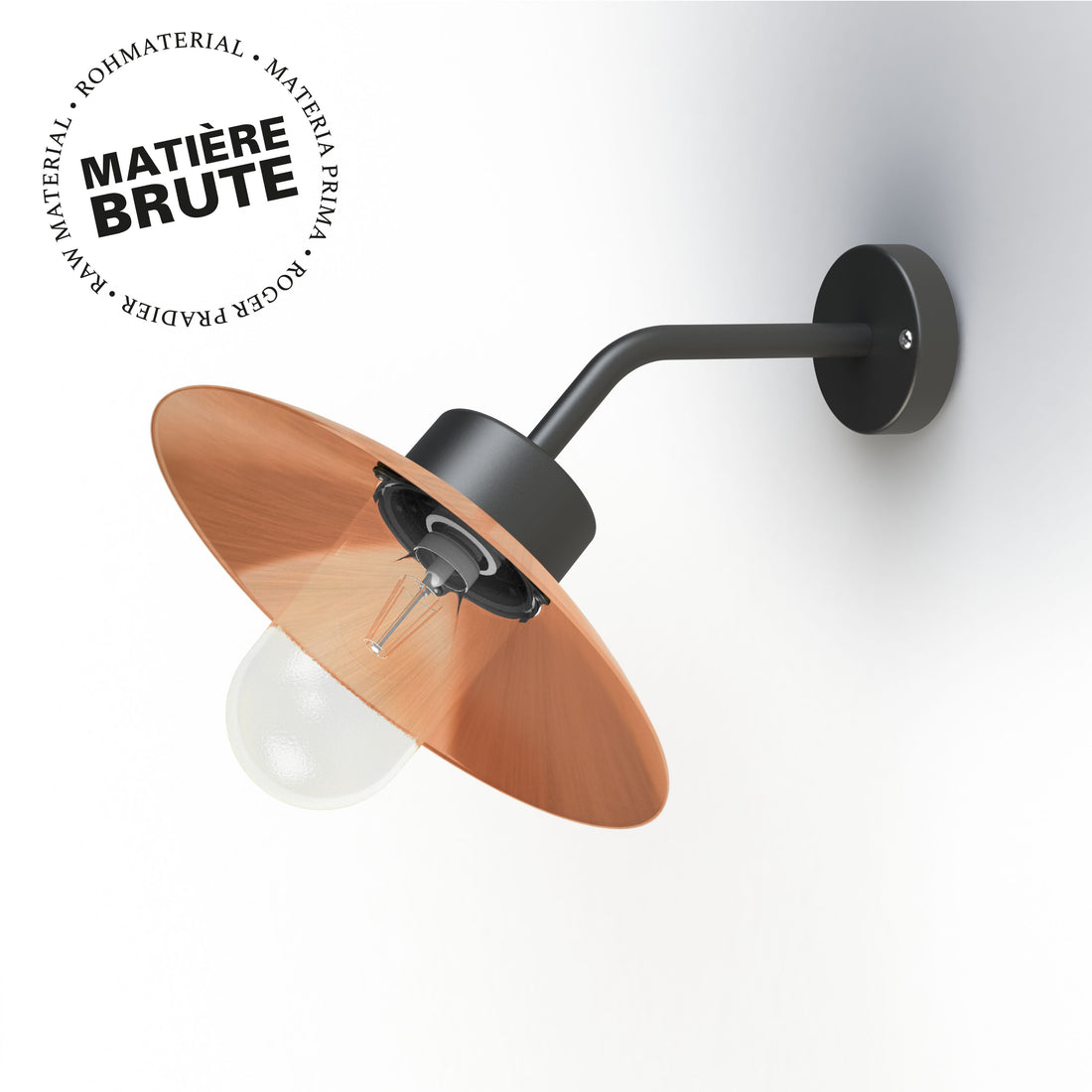Applique Belcour N°8 clair Cuivre brut 082 106013082