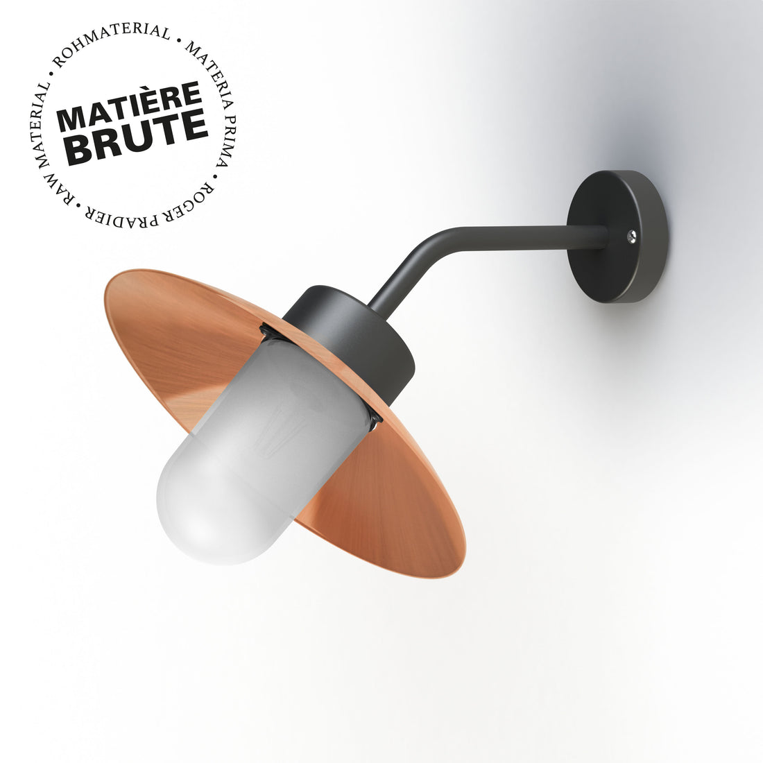Applique Belcour N°8 opale Cuivre brut 082 106014082