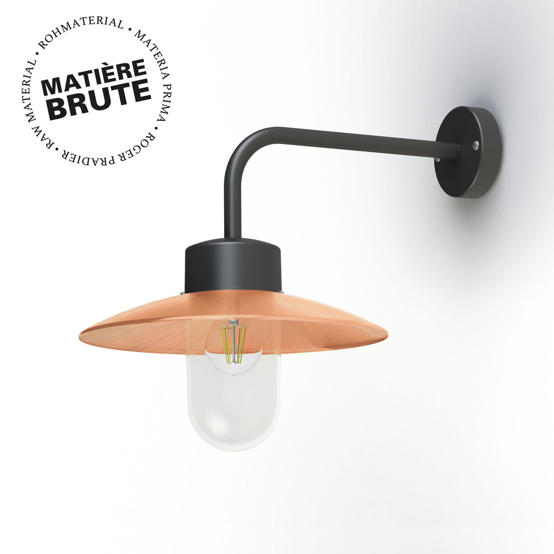 Applique Belcour N°9 clair Cuivre brut 082 106015082