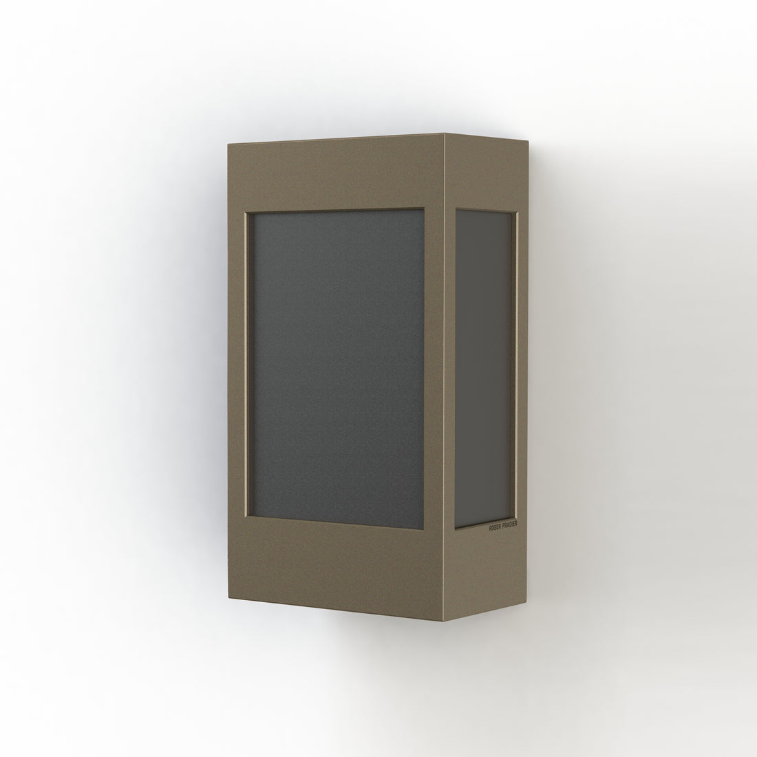 Applique Brick² N° 1 Classe 3 Diffuseur PMMA noir Grès 054 108016054