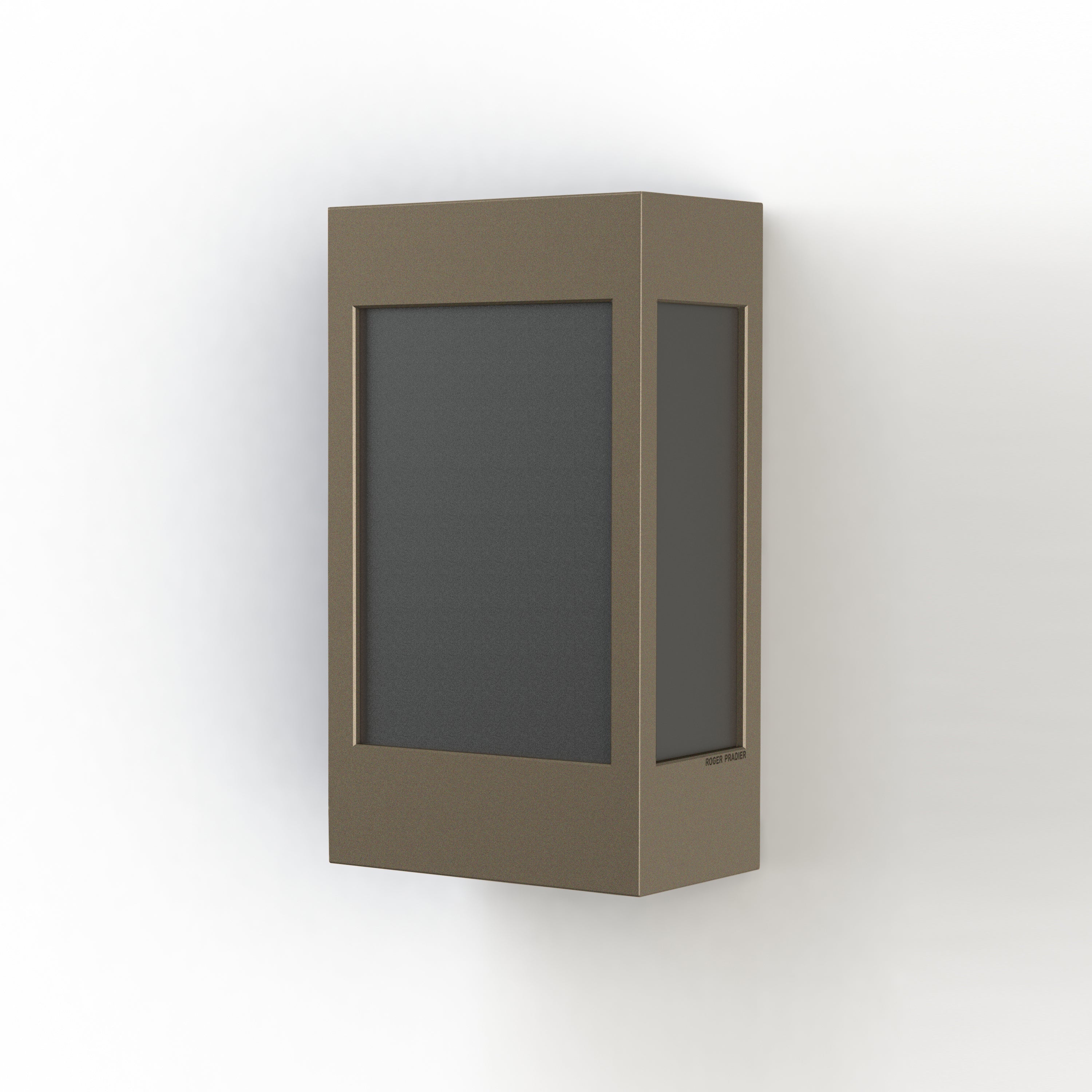 Applique Brick² N° 1 Classe 3 Diffuseur PMMA noir Grès 054 108016054