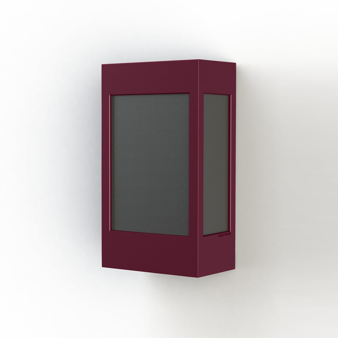 Applique Brick² N° 1 Classe 3 Diffuseur PMMA noir Rouge vin 066 108016066