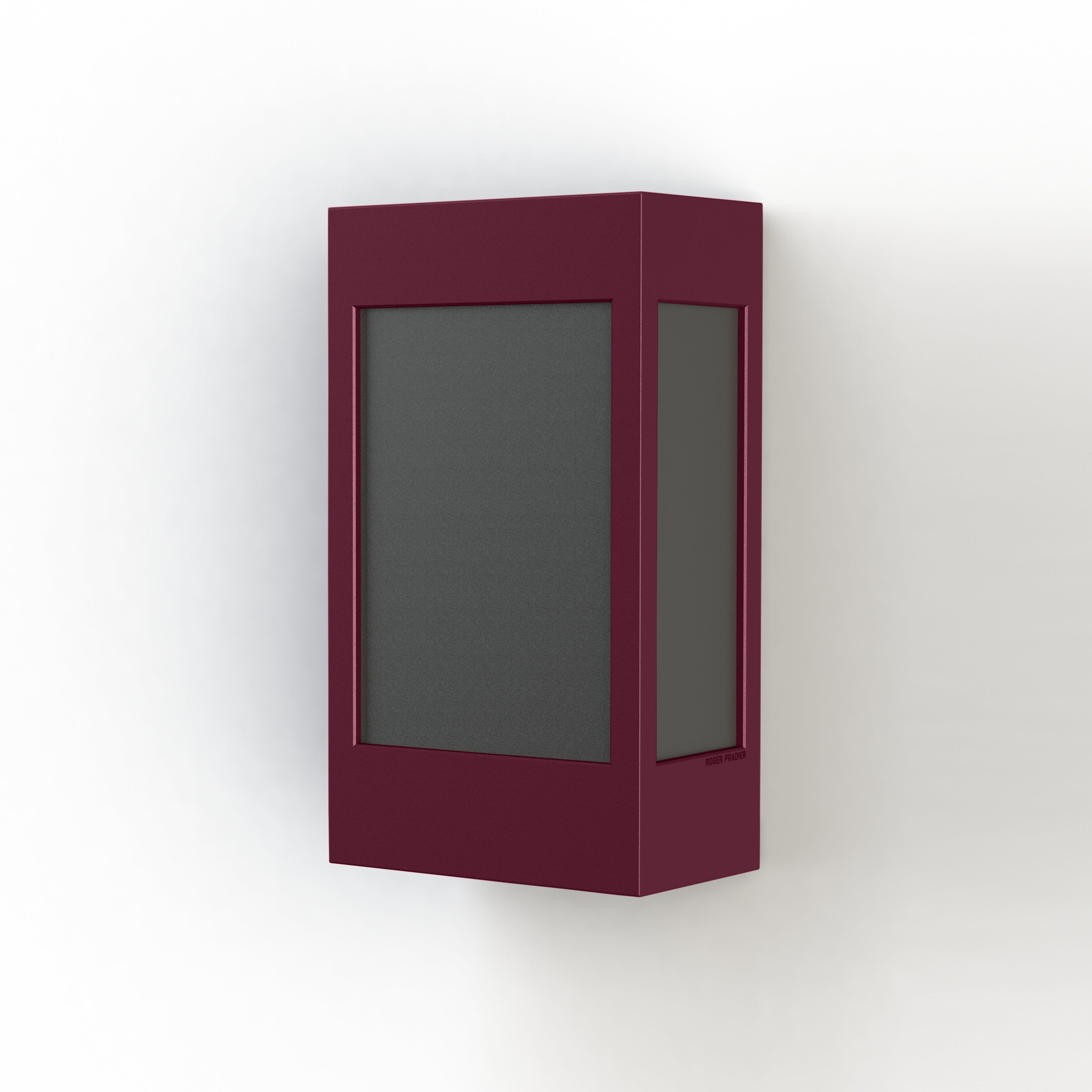 Applique Brick² N° 1 Classe 3 Diffuseur PMMA noir Rouge vin 066 108016066