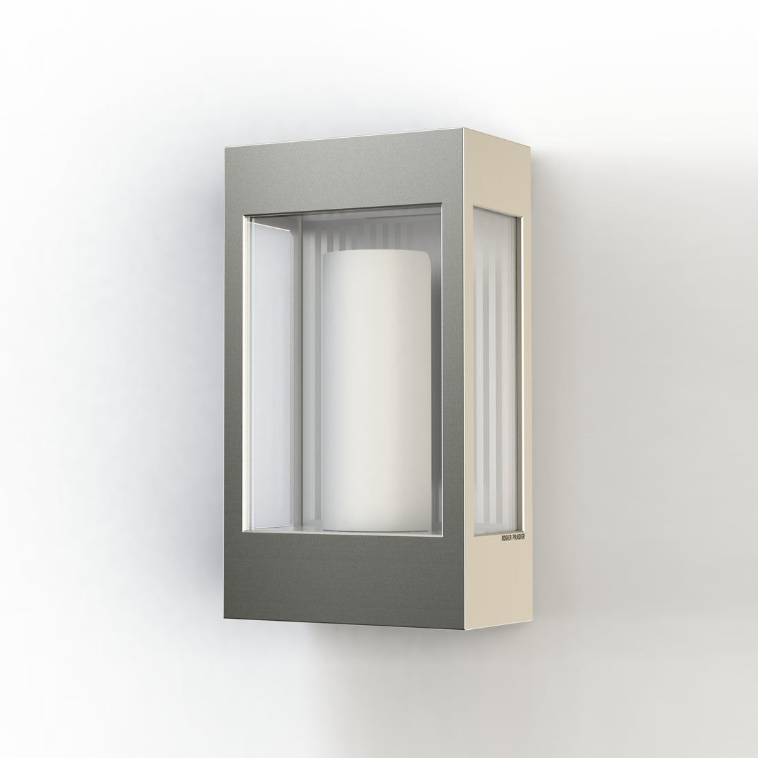 Applique Brick² N°1 clair Aluminium brut vernis mat 129 108001129