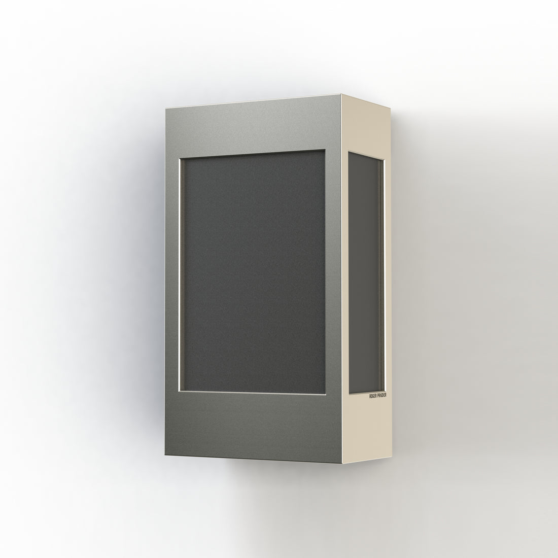 Applique Brick² N° 1 Classe 3 Diffuseur PMMA noir Aluminium brut vernis mat 129 108016129