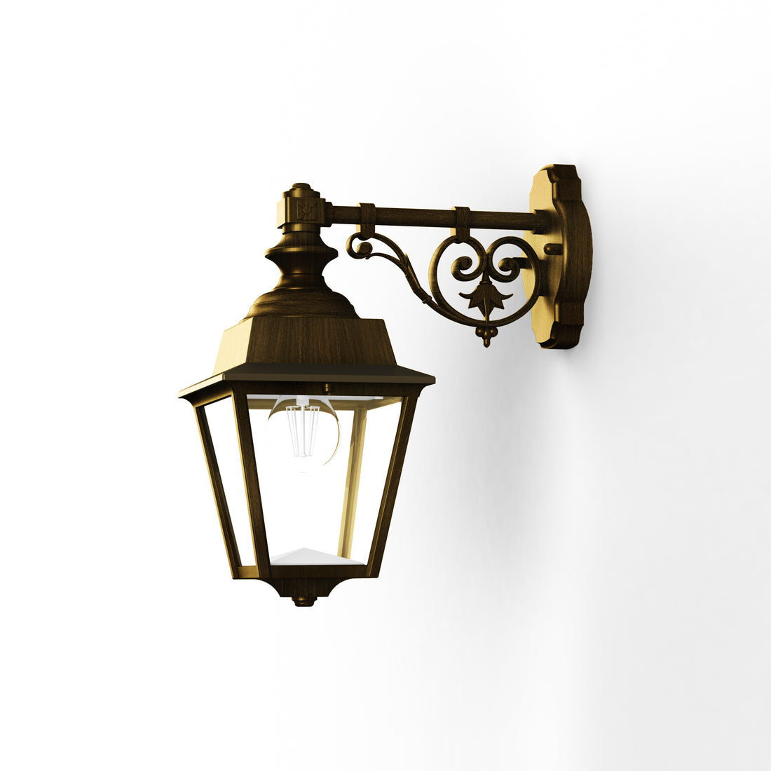 Applique Chenonceau N°4 E27 Patiné doré 009 117004009