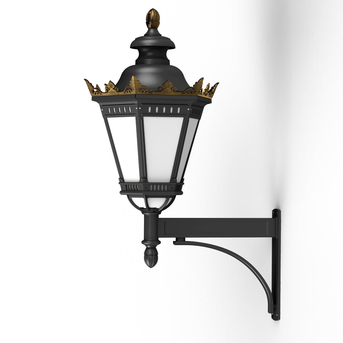 Applique Citadelle avec couronne N°2 LED 35W 3000°K Noir 000 116114000