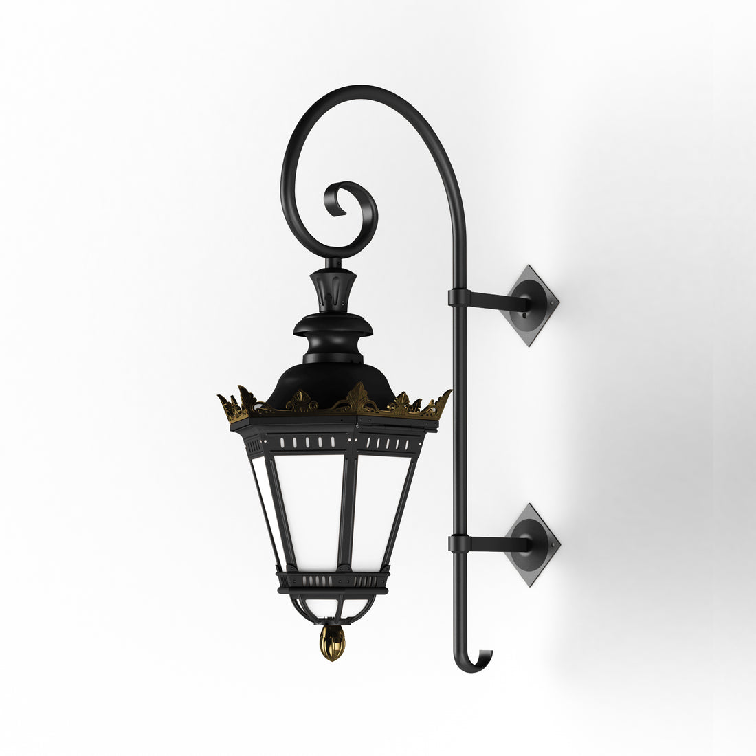 Applique Citadelle avec couronne N°3 LED 35W 2700°K Noir 000 116224000