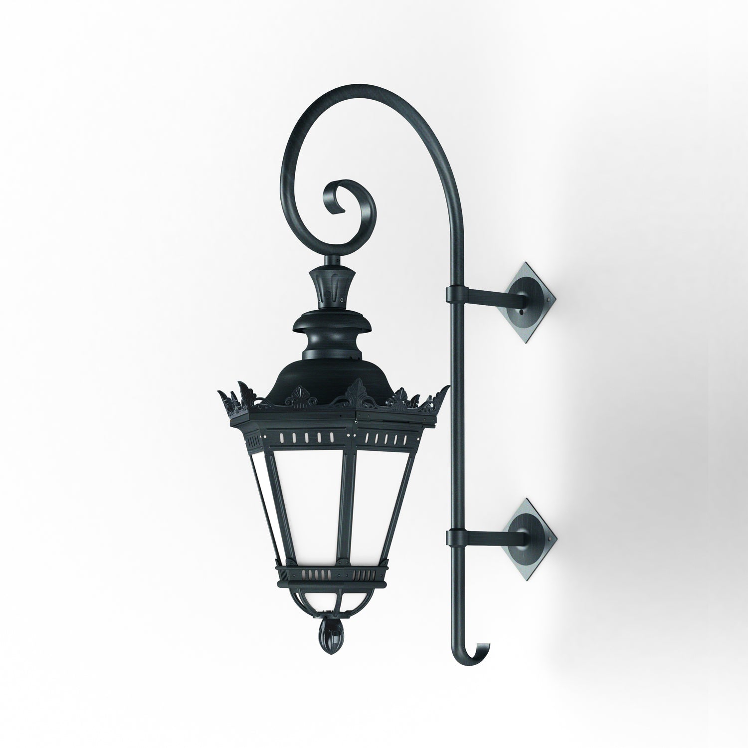 Applique Citadelle avec couronne N°3 LED 35W 2700°K Patine vert de gris 008 116224008