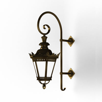 Applique Citadelle avec couronne N°3 LED 35W 2700°K Patine dorée 009 116224009