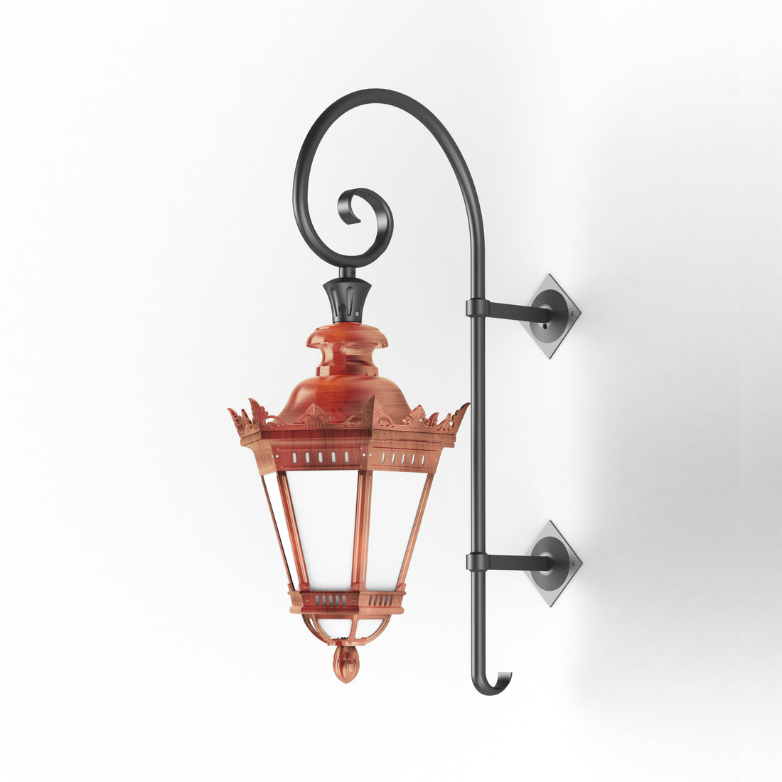 Applique Citadelle avec couronne N°3 LED 35W 2700°K Cuivre 083 116224083