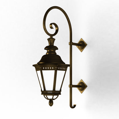 Applique Citadelle N°3 LED 35W 3000°K Patine dorée 009 116123009