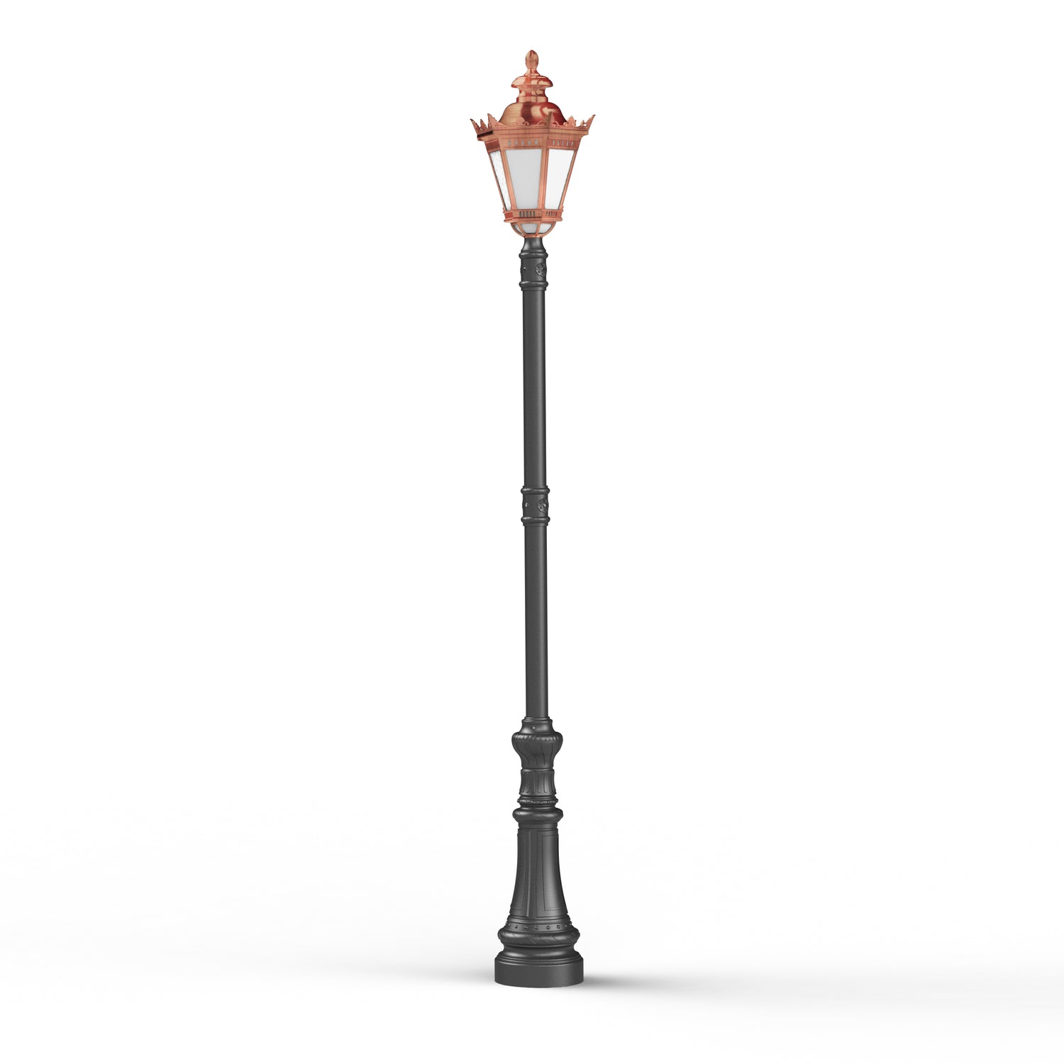 Lampadaire Citadelle avec couronne N°5 LED 35W 2700°K Cuivre 083 116234083