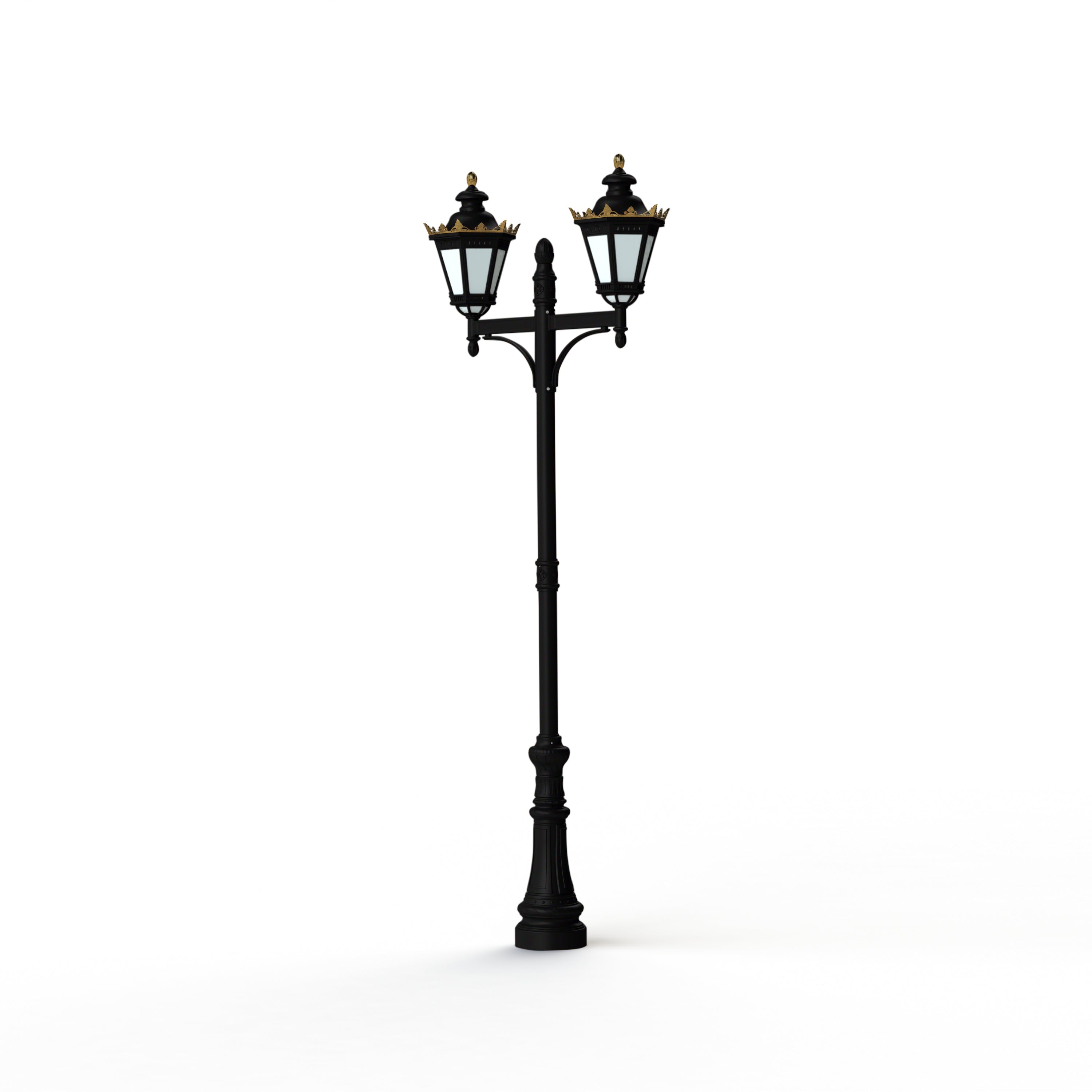 Lampadaire Citadelle avec couronne N°7 LED 35W 2700°K Noir 000 116244000