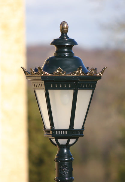 Applique Citadelle avec couronne N°3 LED 35W 2700°K Patine vert de gris 008 116224008