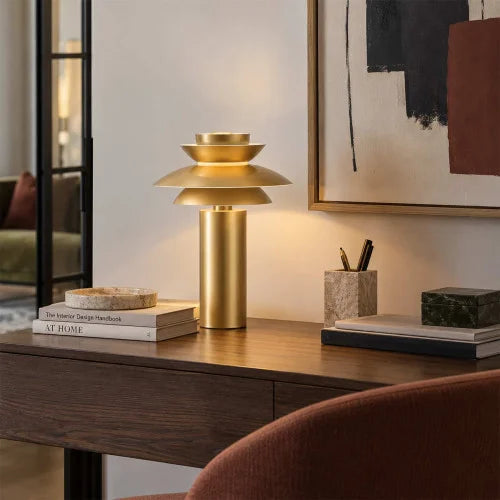 Lampe OSLO doré mat LOVA 9072