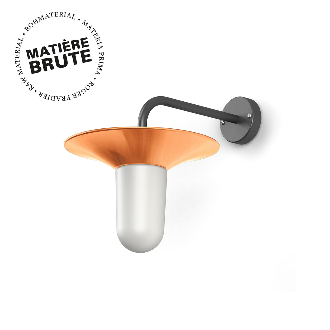 Applique Cooper N°2 opale Cuivre brut 082 179004082