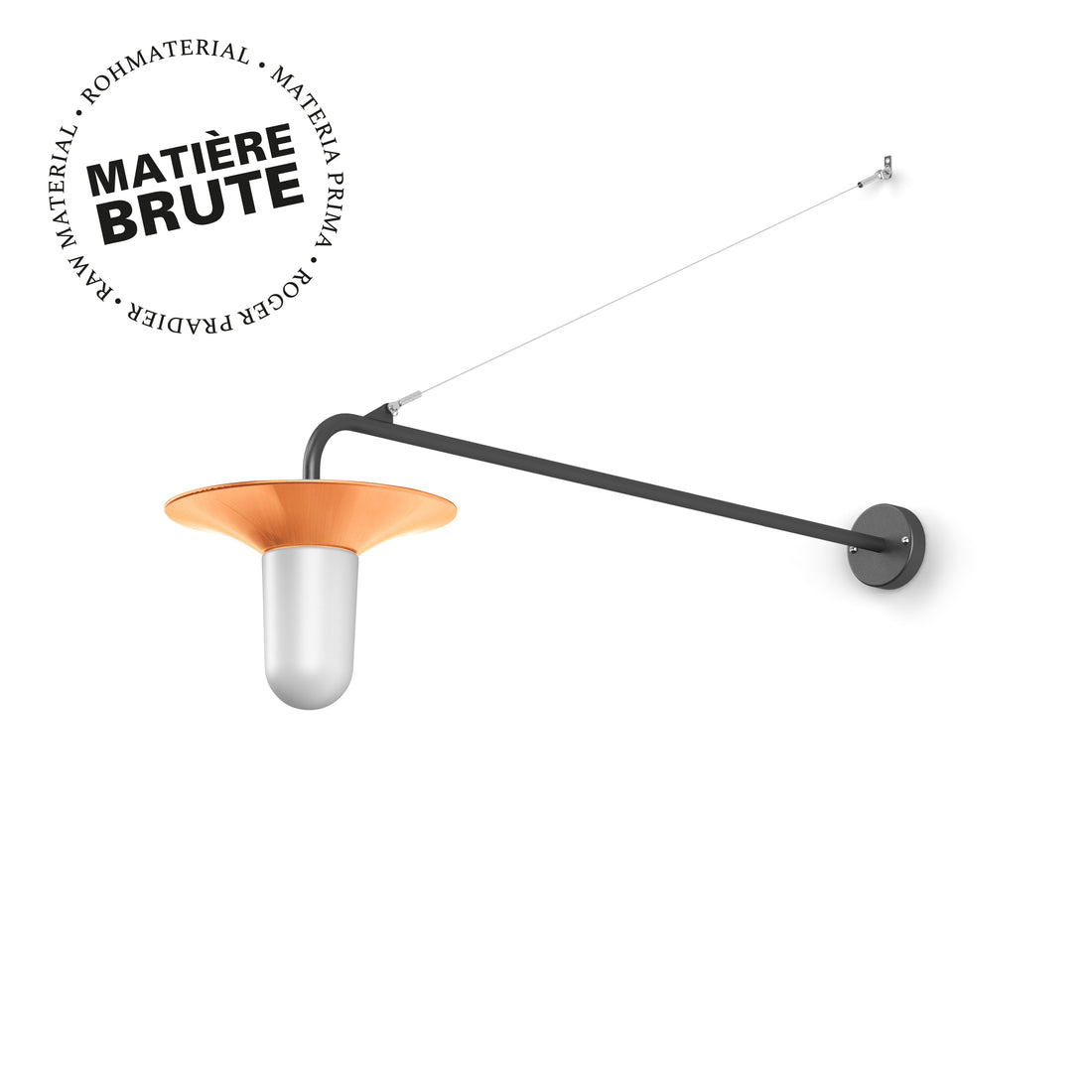 Applique Cooper N°3 opale Cuivre brut 082 179006082