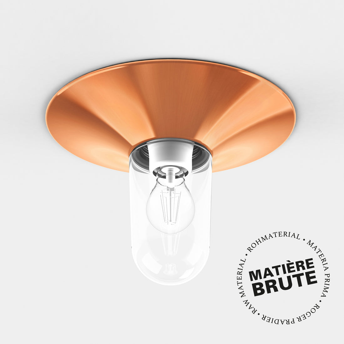 Applique Cooper N°1 clair Cuivre brut 082 179001082