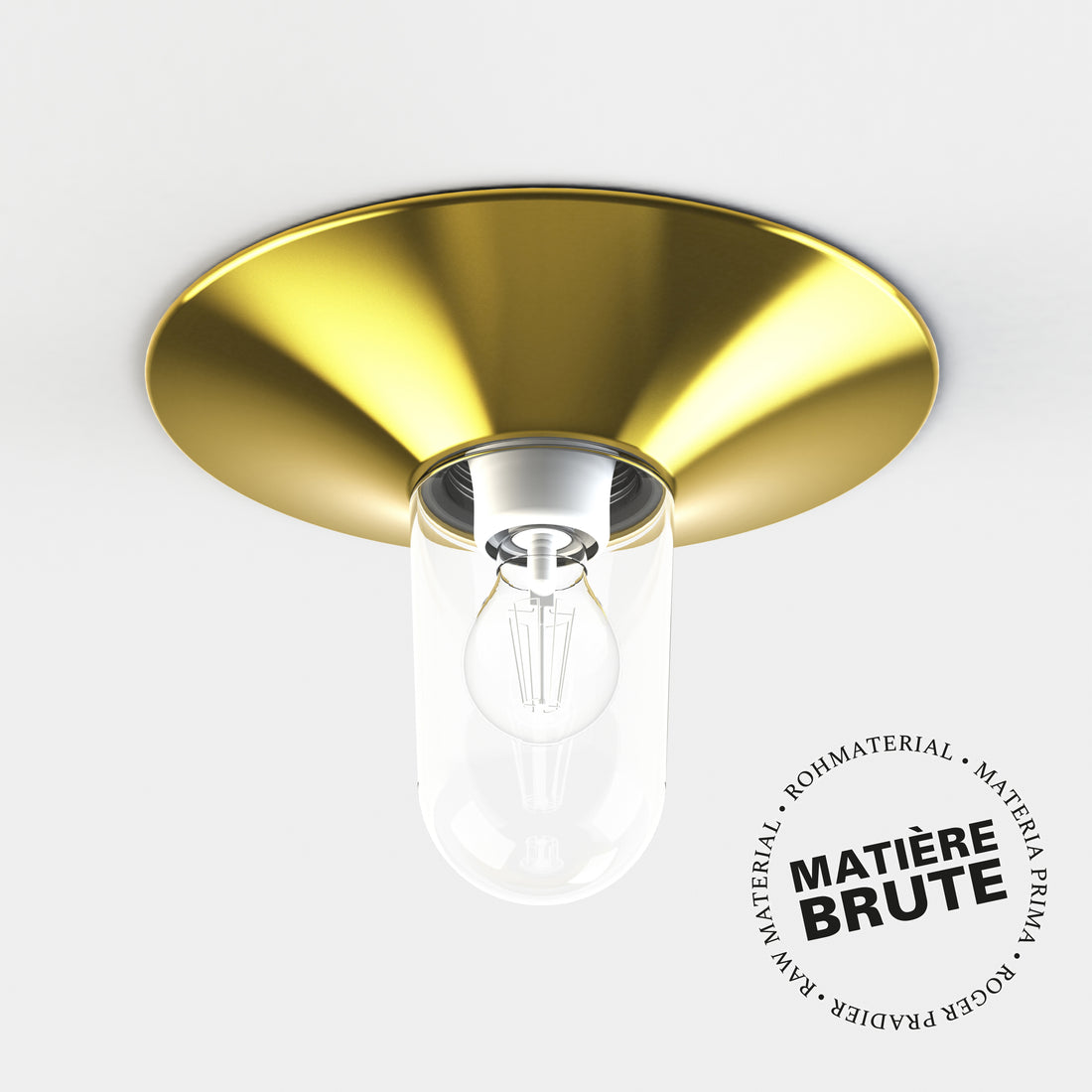 Applique Cooper N°1 clair Laiton brut 072 179001072