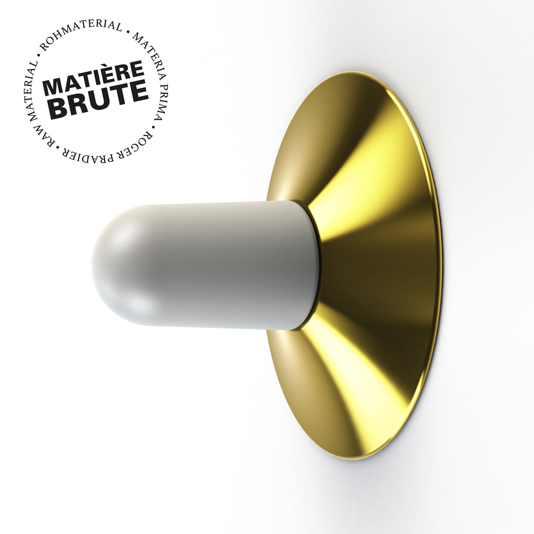 Applique Cooper N°1 opale Laiton brut 072 179002072