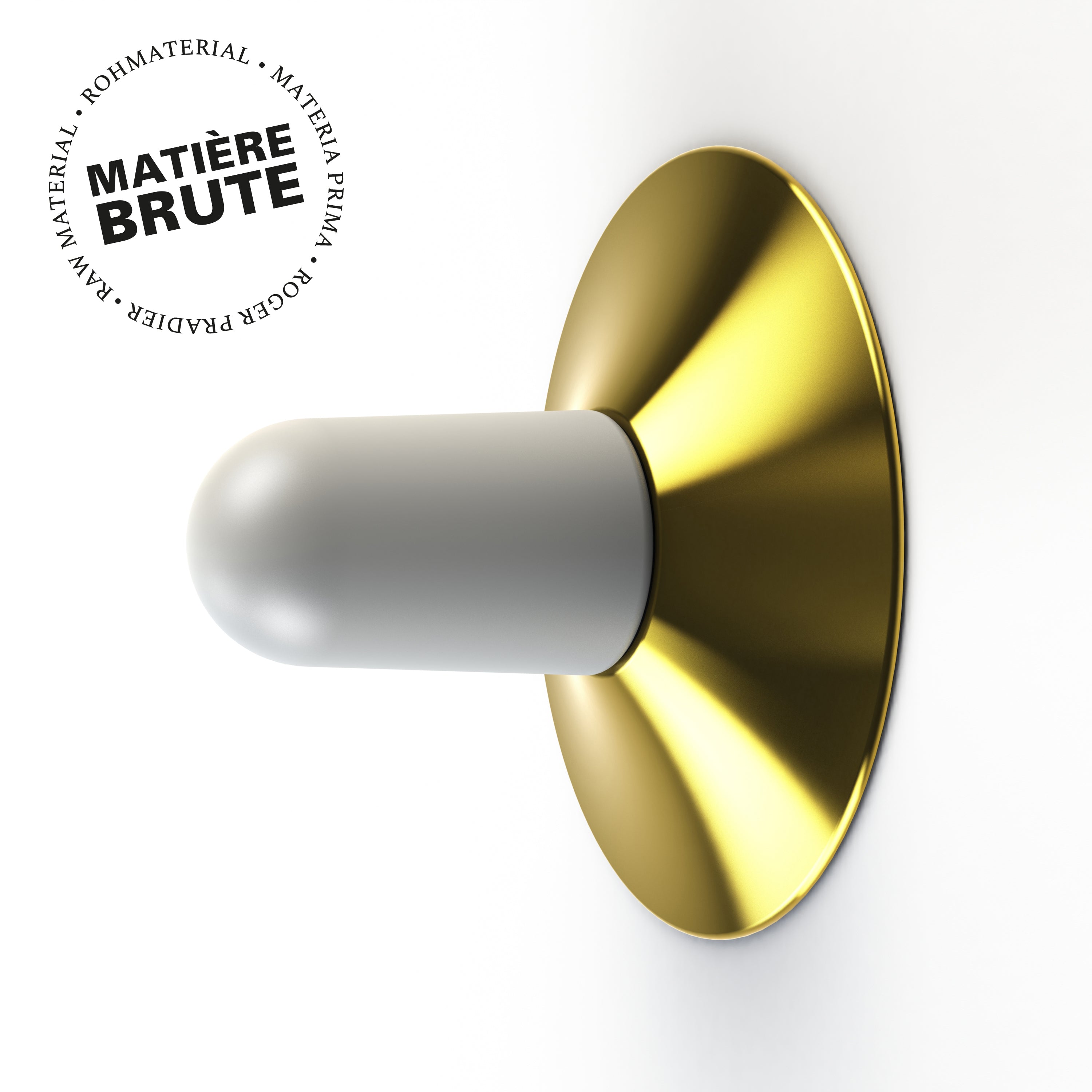 Applique Cooper N°1 opale Laiton brut 072 179002072