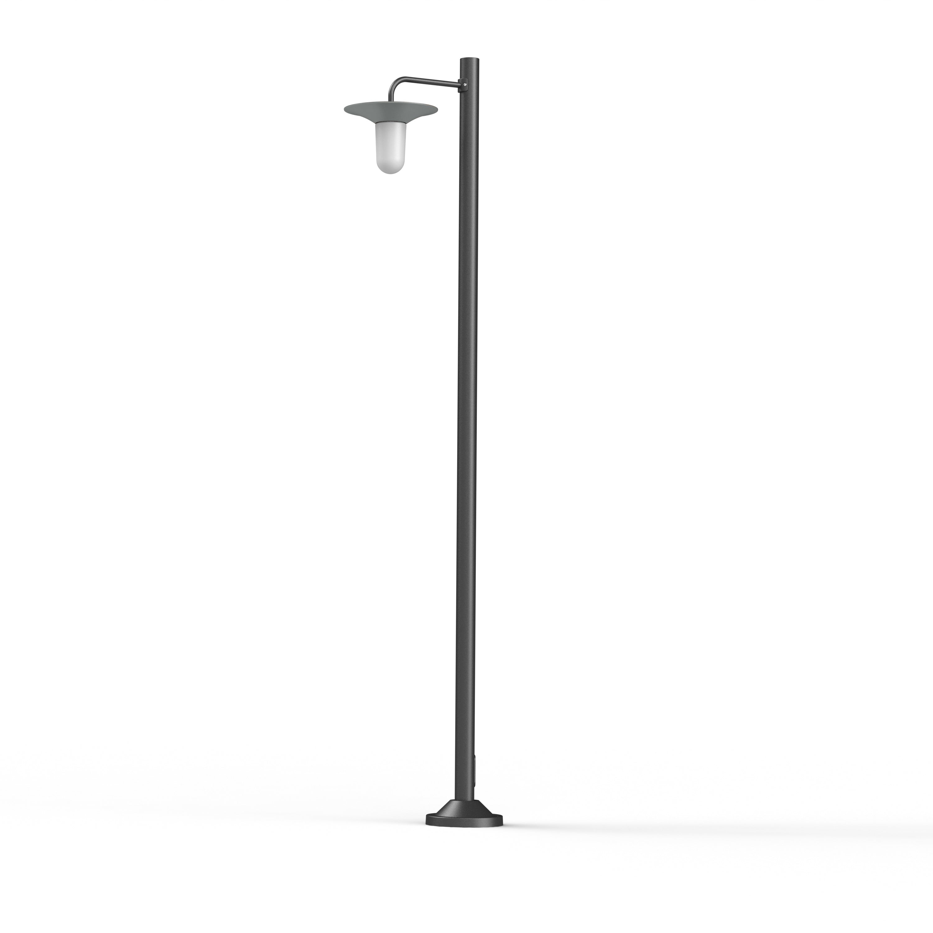 Lampadaire Cooper N°4 opale Gris soie 105 179008105