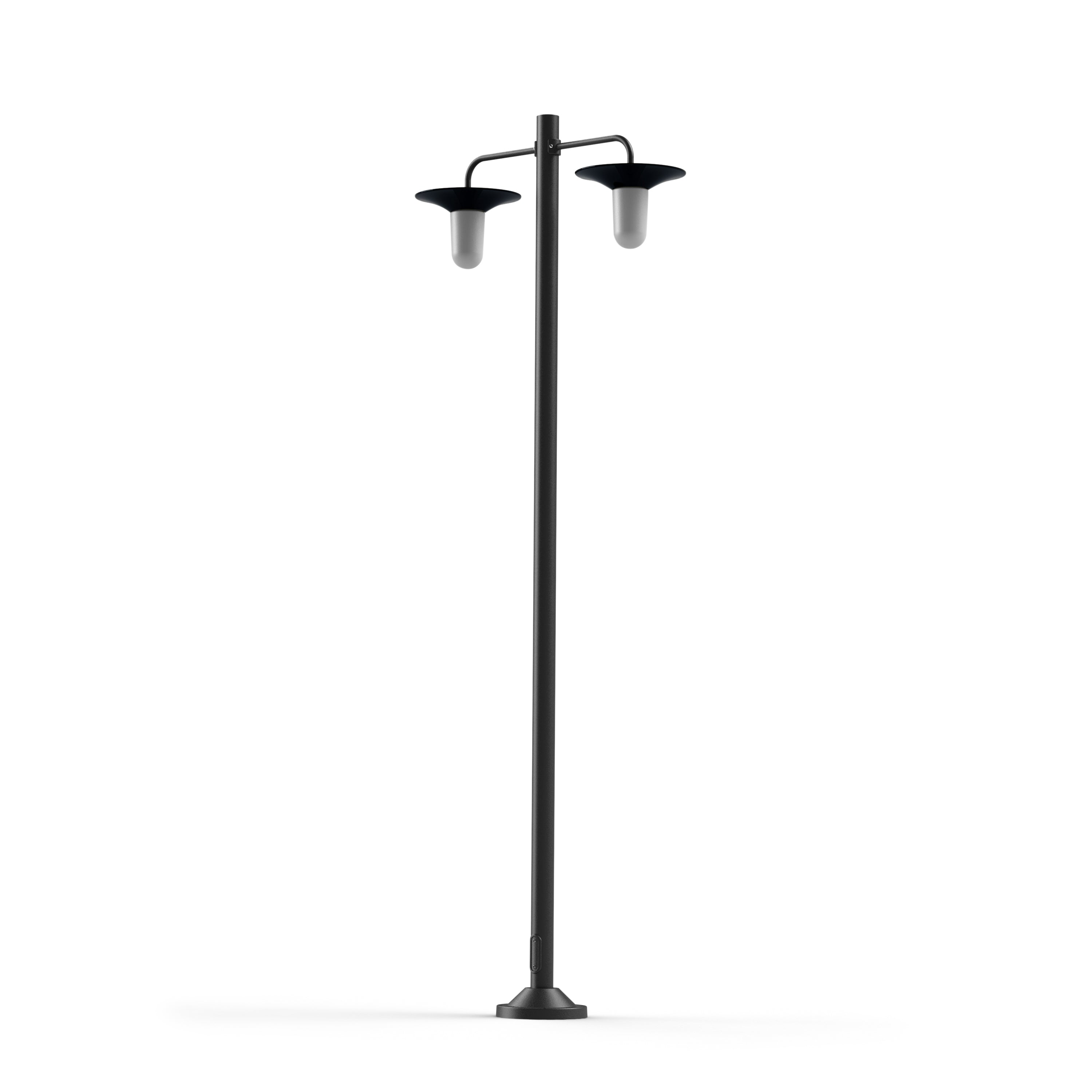 Lampadaire Cooper N°5 opale Emaillé noir 132 179010132