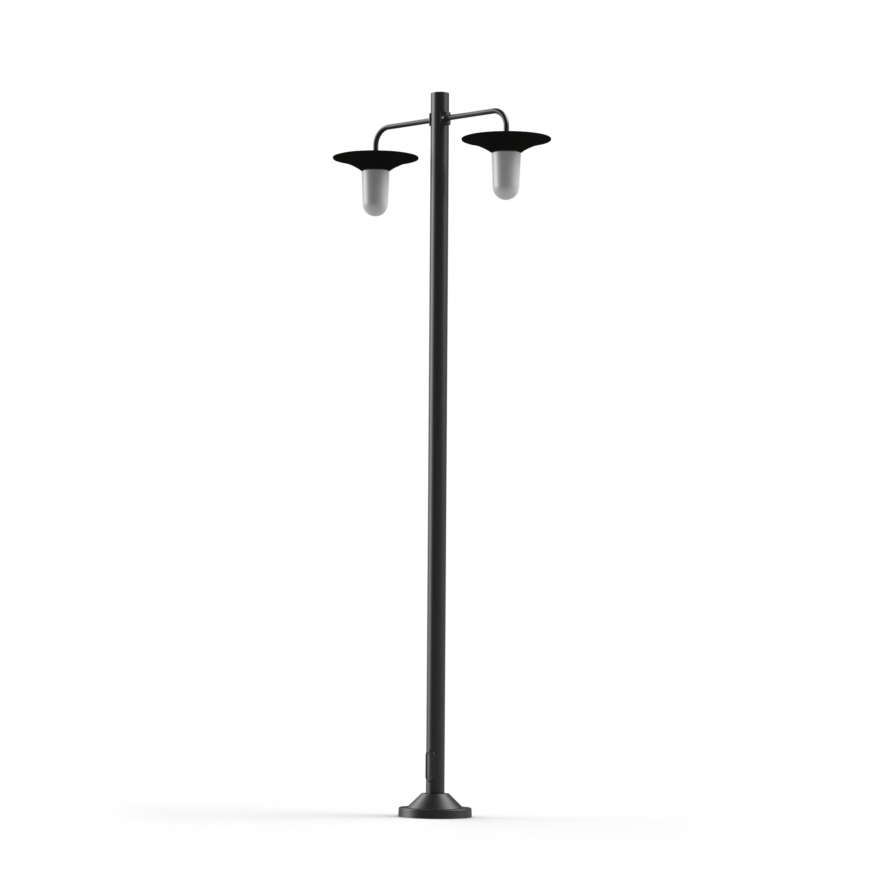 Lampadaire Cooper N°5 opale Gris noir 107 179010107