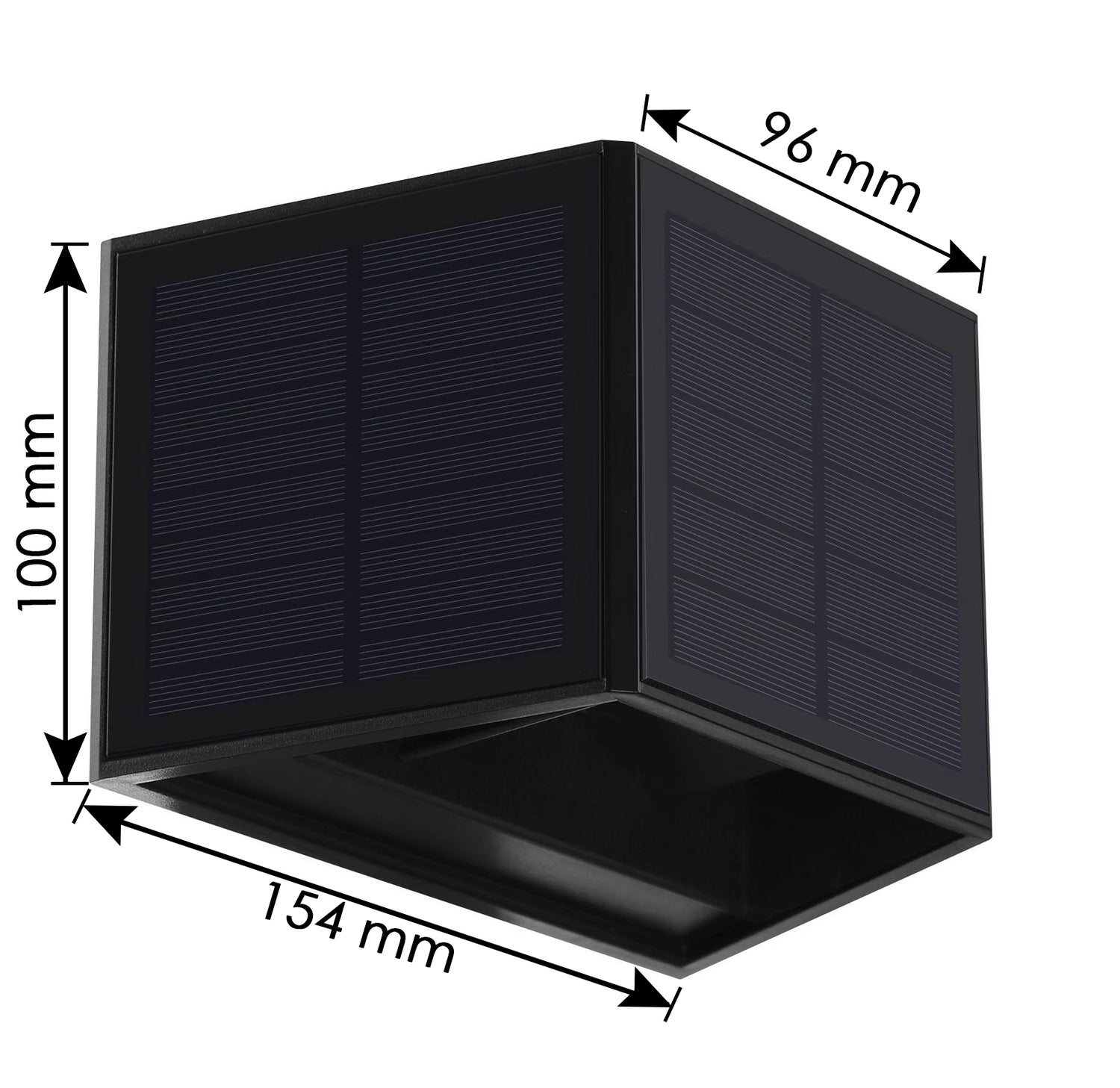 Applique solaire ARK noire BFARK3