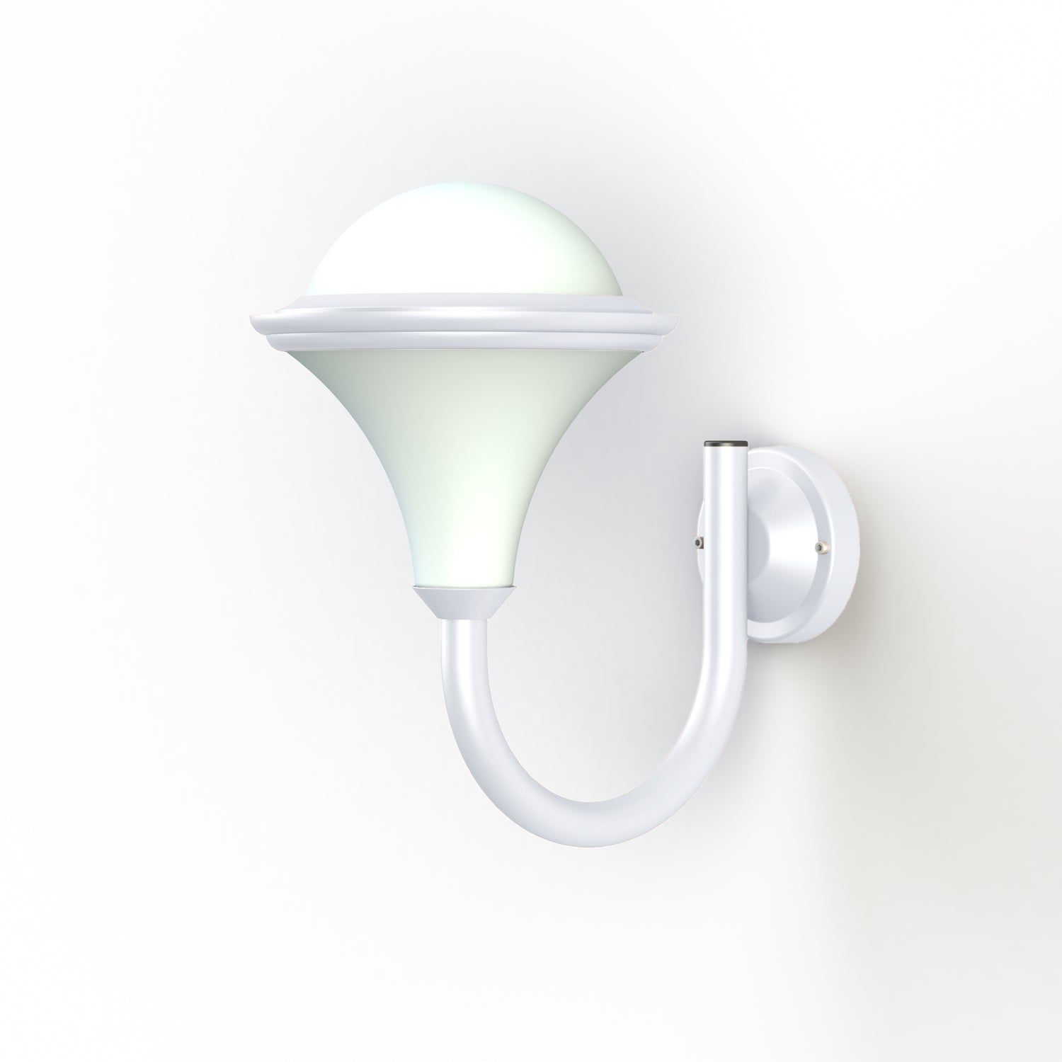 Applique Dallas N°1 opale Blanc 001 119001001