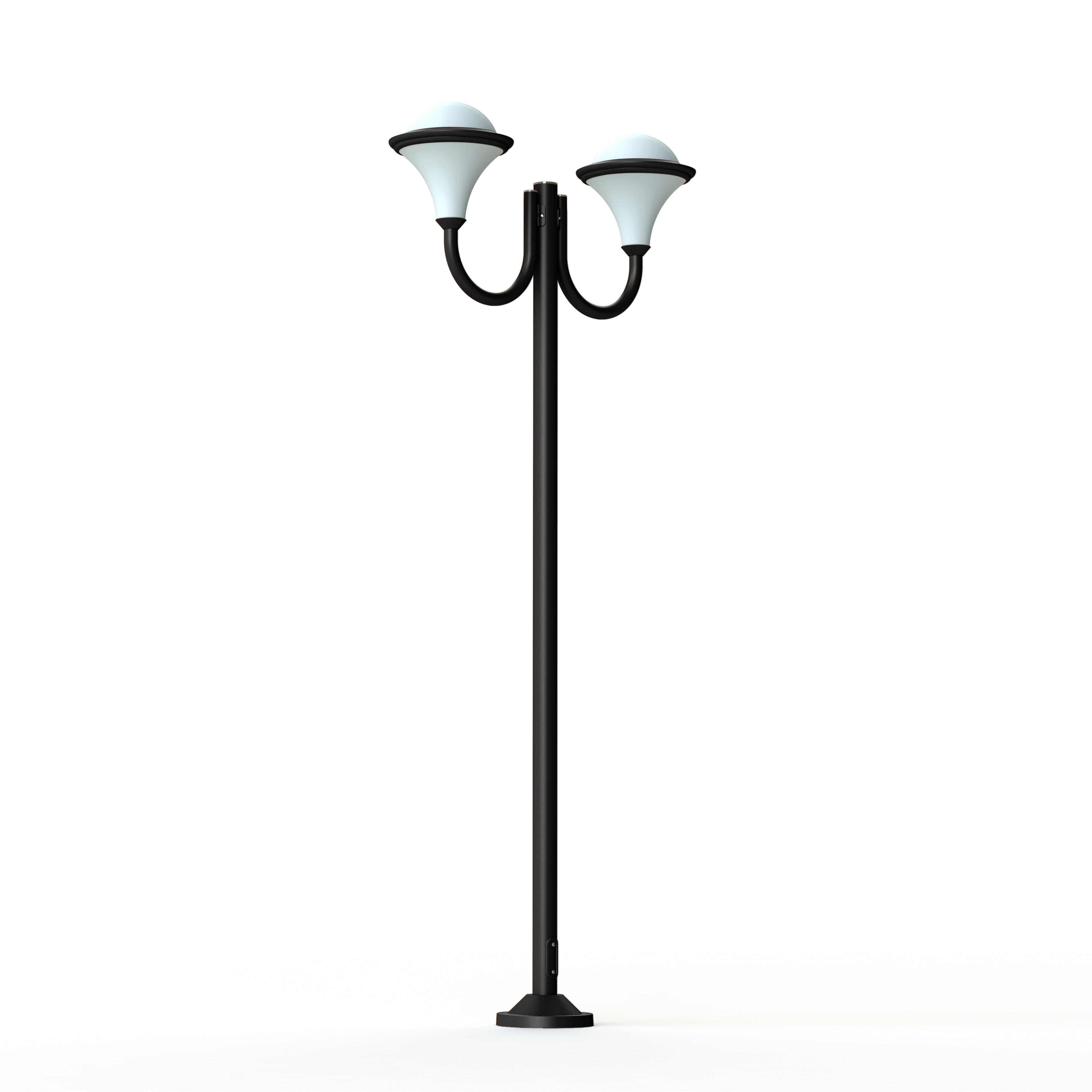 Lampadaire Dallas N°10 opale Noir foncé 000 119017000