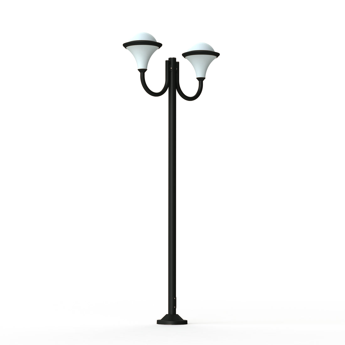 Lampadaire Dallas N°10 opale Gris anthracite 006 119017006