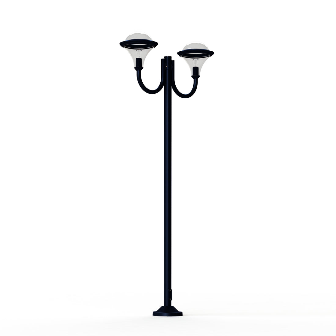 Lampadaire Dallas N°10 fume Bleu acier 065 119018065