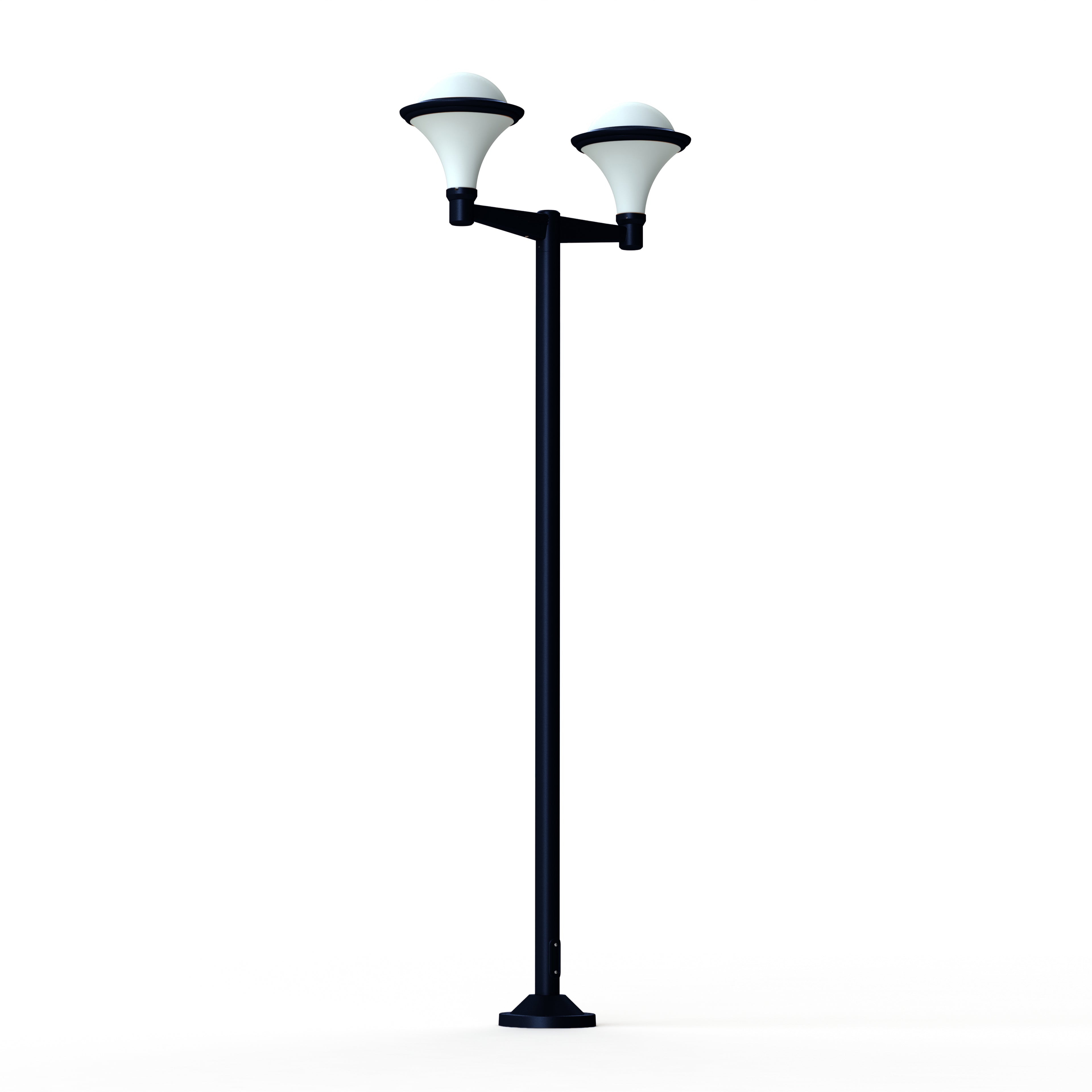 Lampadaire Dallas N°11 opale Bleu acier 065 119019065