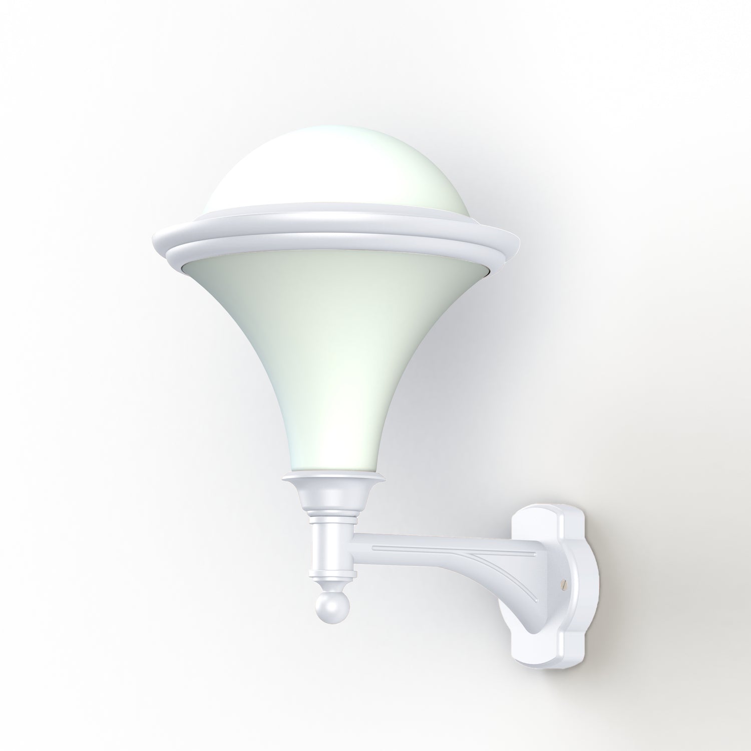 Applique Dallas N°3 opale Blanc 001 119021001