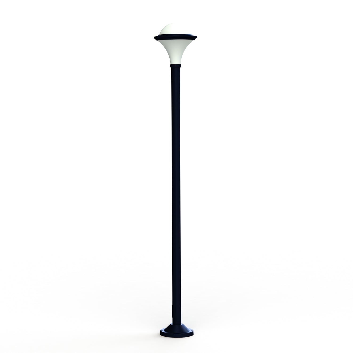 Lampadaire Dallas N°9 opale Bleu acier 065 119029065