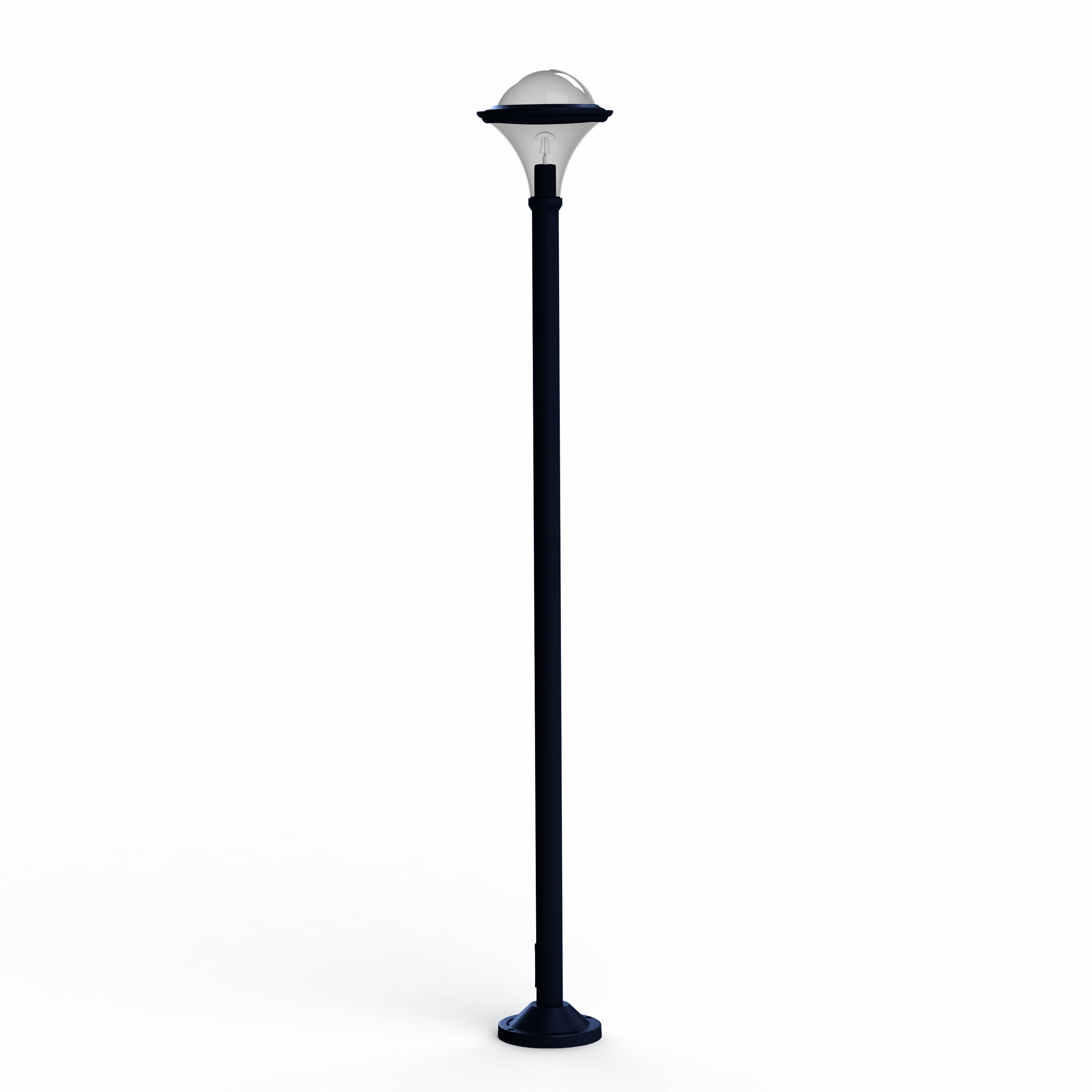 Lampadaire Dallas N°9 fume Bleu acier 065 119030065