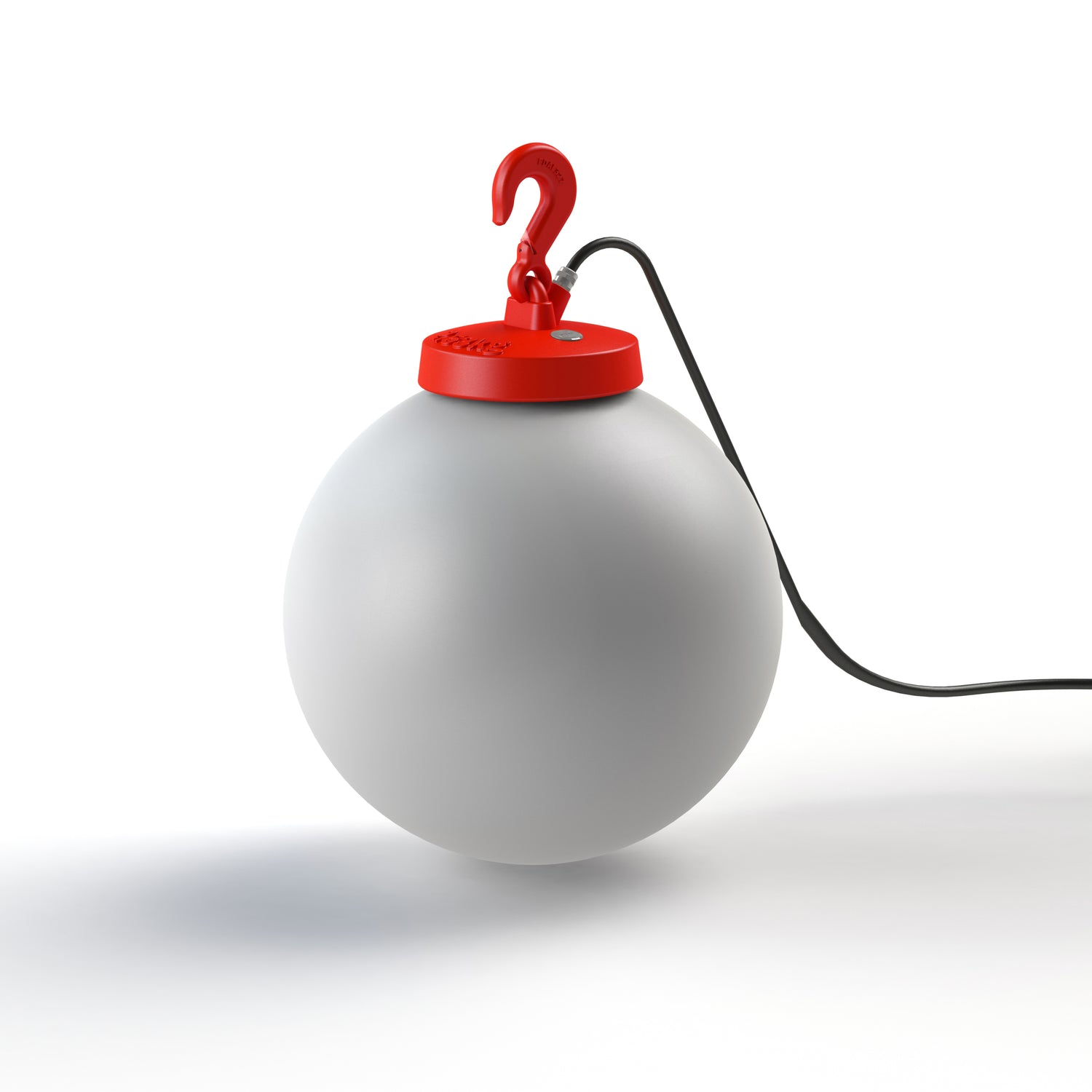 Luminaire mobile Grumo N°3 sphere Rouge signalisation 056 124002056