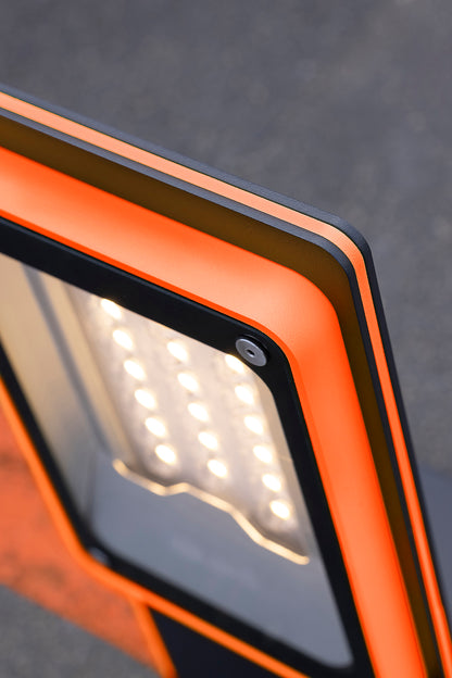 Applique Hector N°1 LED Asym 26W 2700K Orangé pur 014, Support Gris 107 182332014