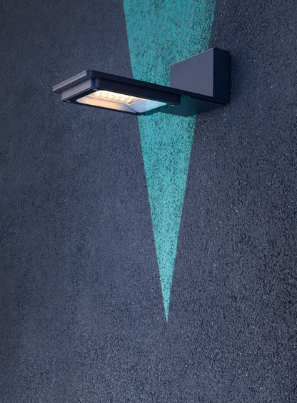 Applique Hector N°1 LED Sym 26W 2700K Rouge 056, Support Gris 107 182331056