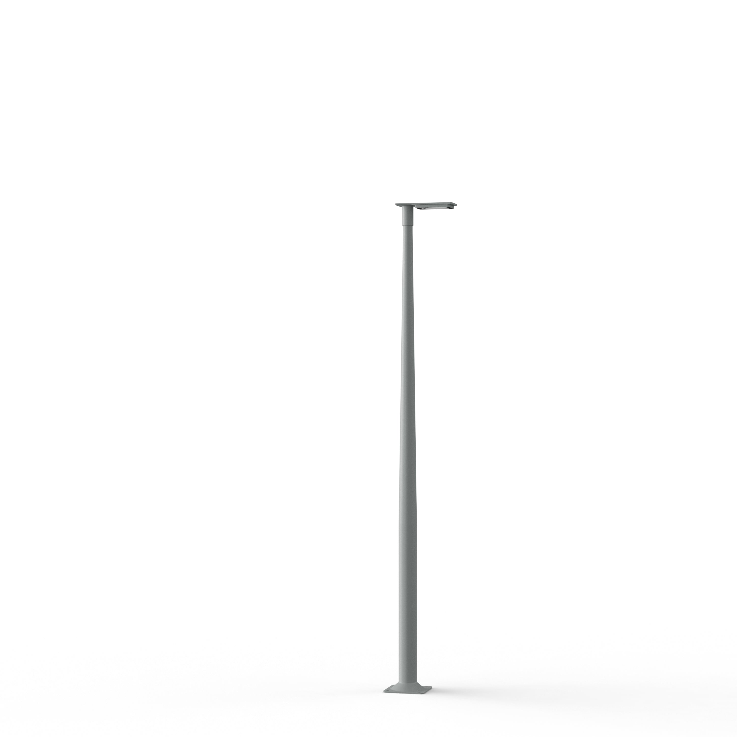 Lampadaire Hector N°2 LED asym 26W 3000K Gris soie 105 182014105